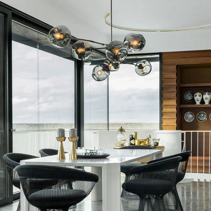 LustraNova Glass Bubble Pendant Light With Branching Arms Ambient Lighting | Lersk