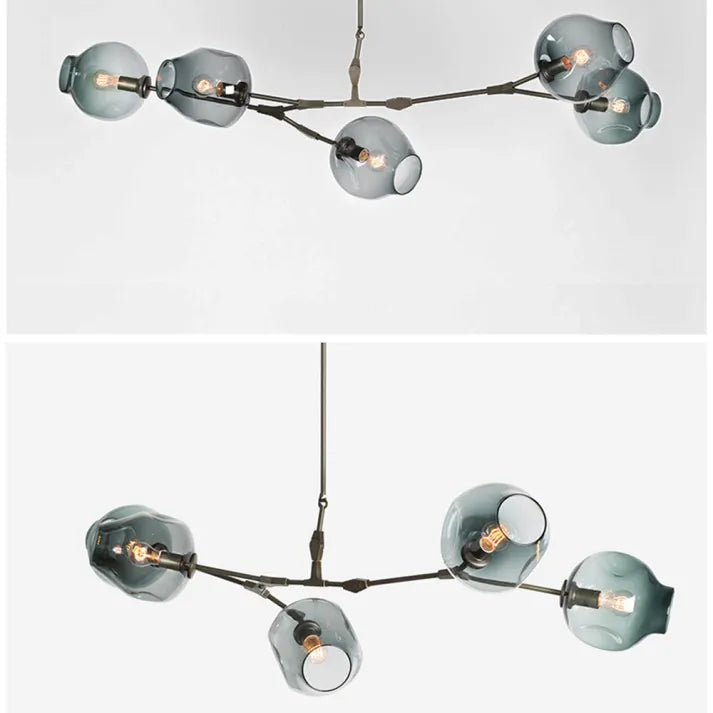 LustraNova Glass Bubble Pendant Light With Branching Arms Ambient Lighting | Lersk