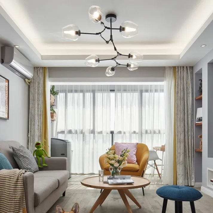 LustraNova Glass Bubble Pendant Light With Branching Arms Ambient Lighting | Lersk