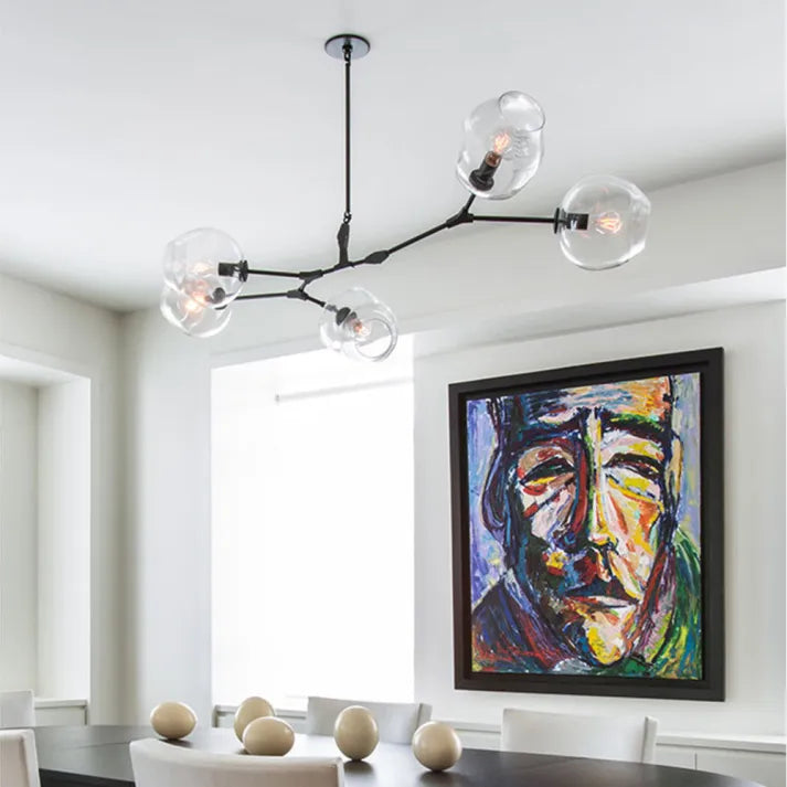 LustraNova Glass Bubble Pendant Light With Branching Arms Ambient Lighting | Lersk