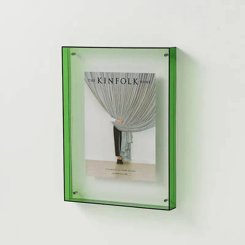 NovaGlass Coloured Clear Acrylic Photo Frame Wall Display
