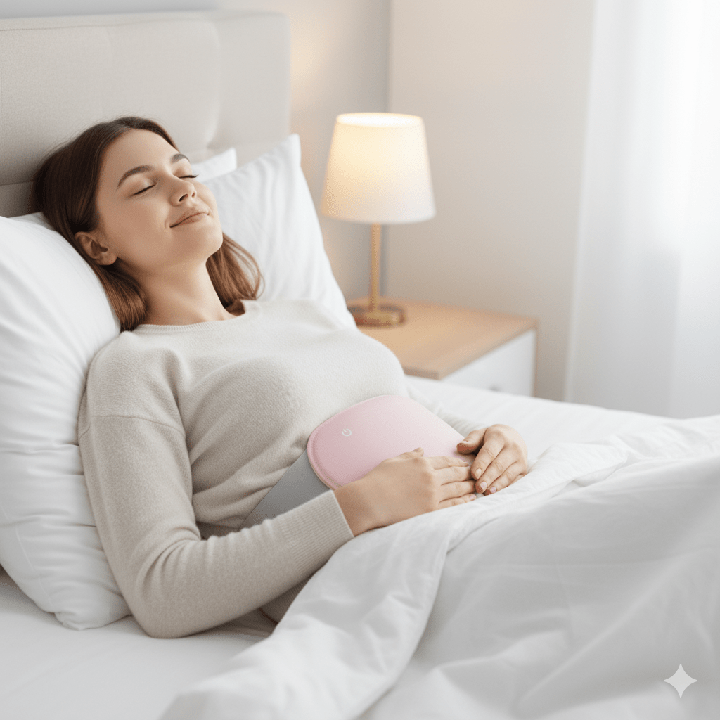 COMFORTHEAT Rechargeable Electric Heating Pad for Cramps and Abdominal Pain Relief | Lersk