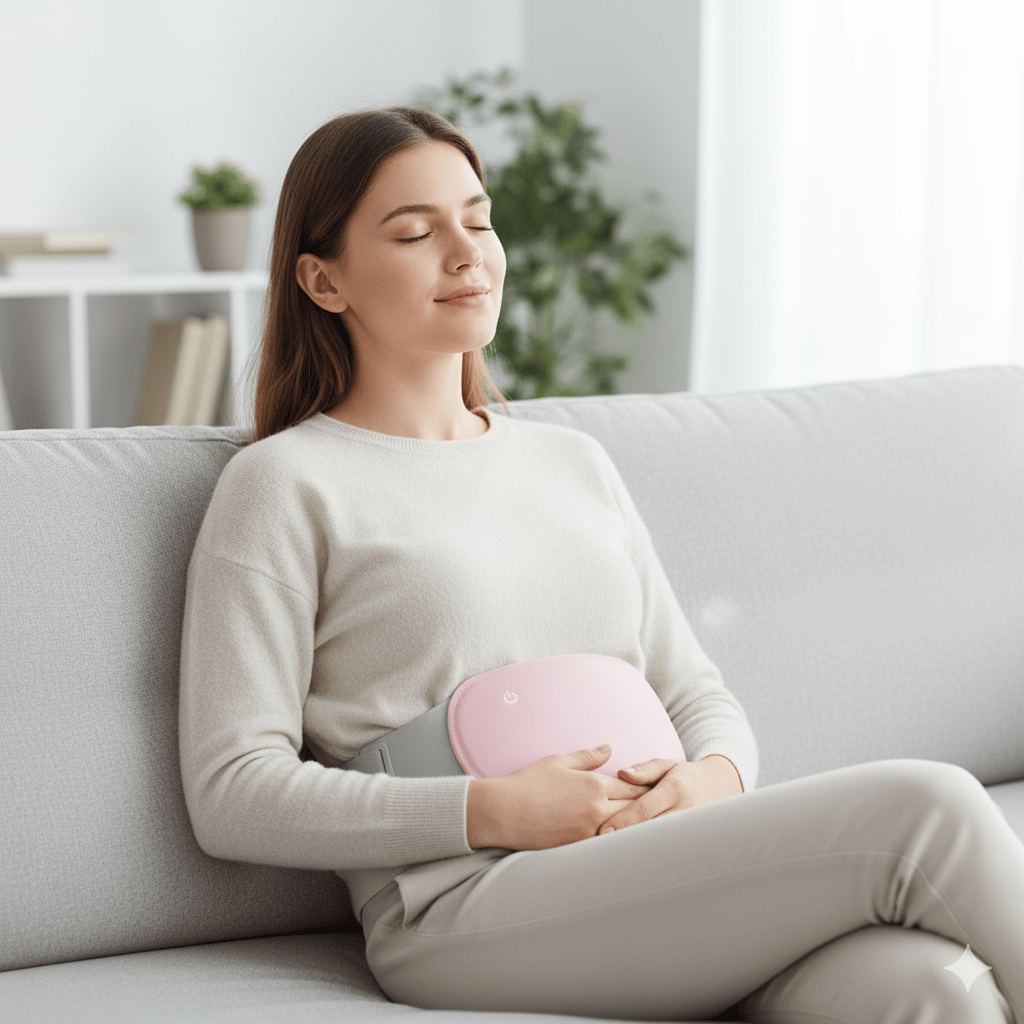 COMFORTHEAT Rechargeable Electric Heating Pad for Cramps and Abdominal Pain Relief | Lersk