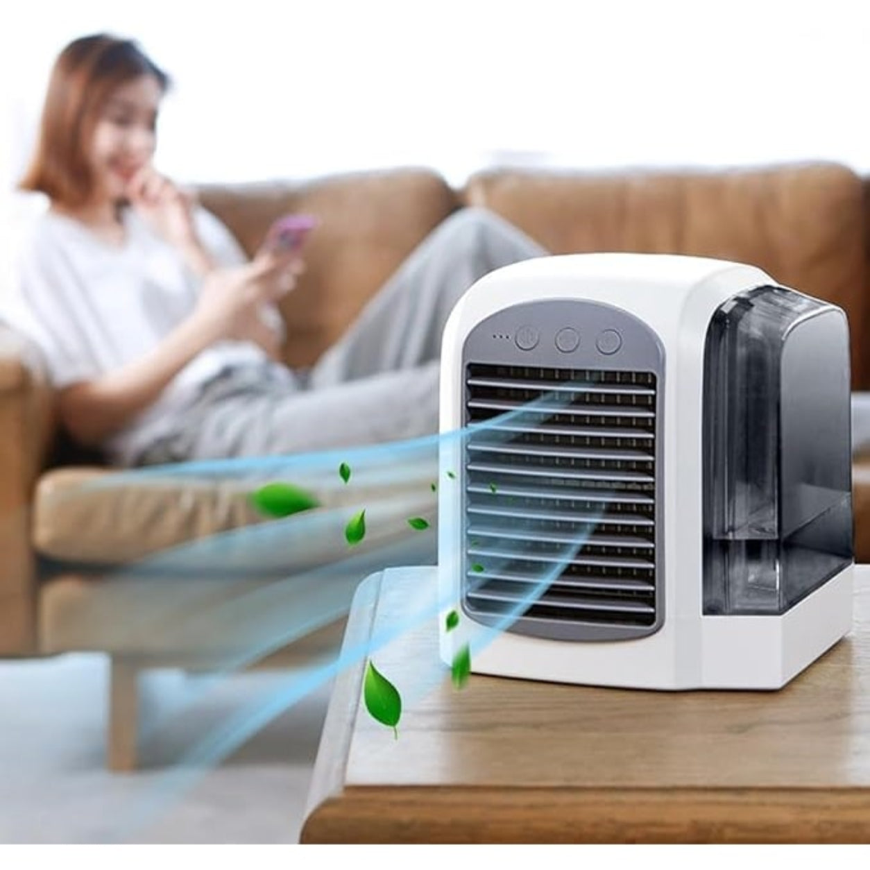 Kühlender Verdunstungsluftkühler Ventilator Tragbar Oszillierend | Lersk