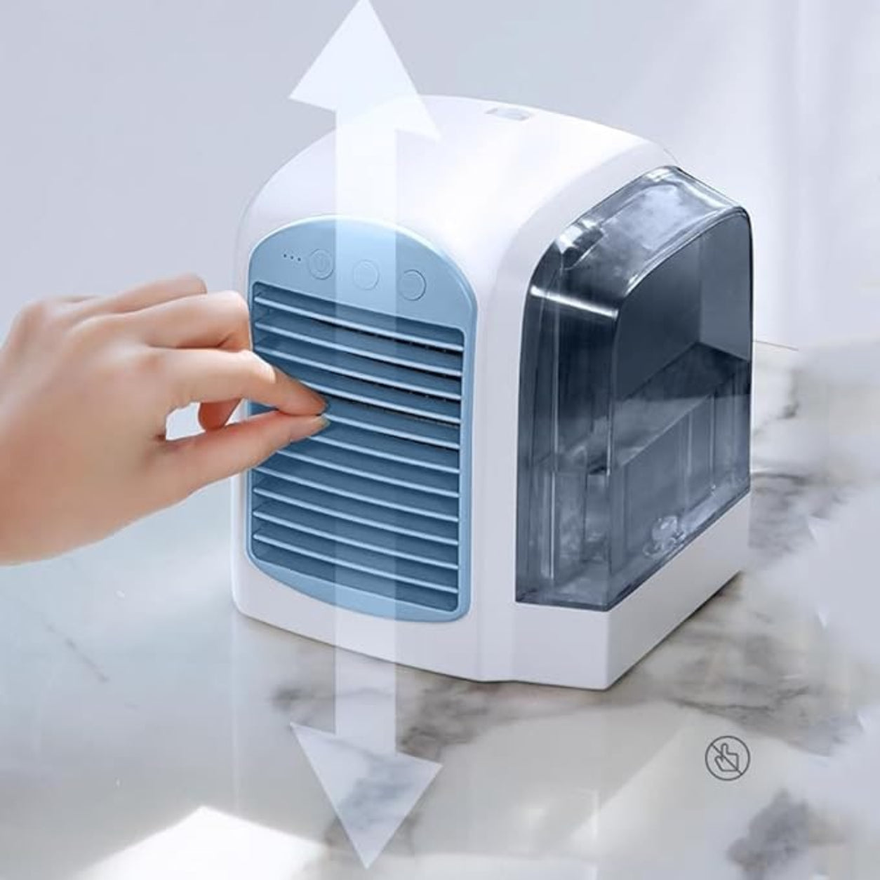 Kühlender Verdunstungsluftkühler Ventilator Tragbar Oszillierend | Lersk