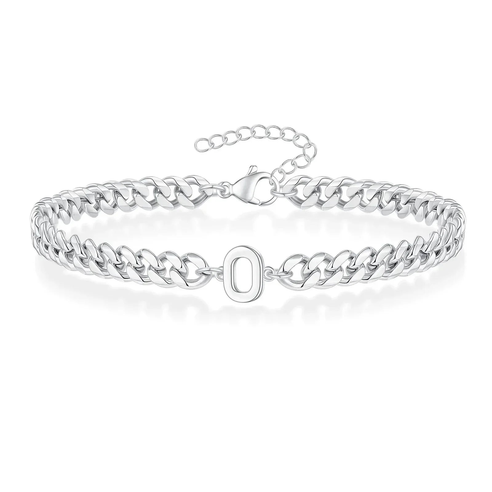 Partner-Armband mit Buchstabeninitialen im kubanischen Stil | Lersk