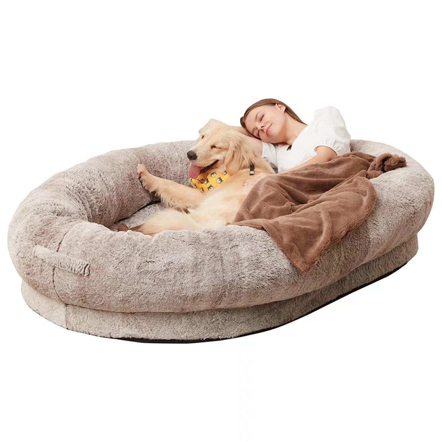 PawMingle Duo Lounge-seng til fælles hundekosessioner | Lersk