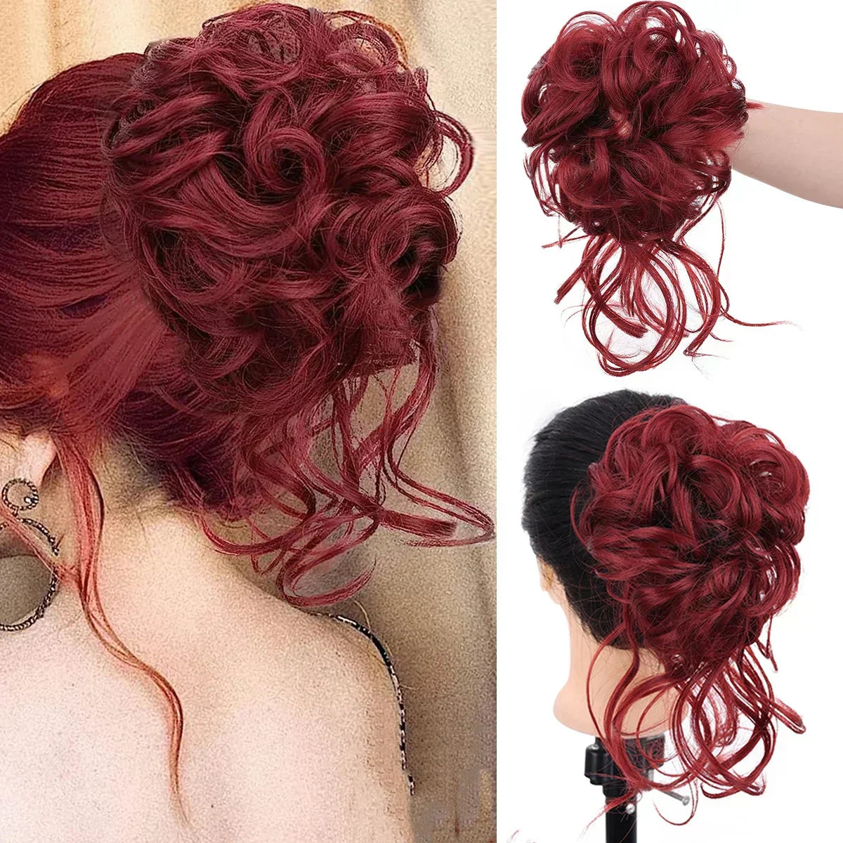 Pinza para cabello CurlyBun para moño rizado instantáneo, para peinados rápidos, recogidos diarios y looks elegantes | Lersk