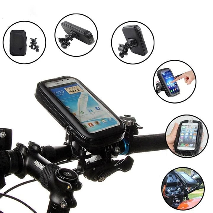 15W Power Bank Waterproof Bike Handlebar Phone Mount | Lersk