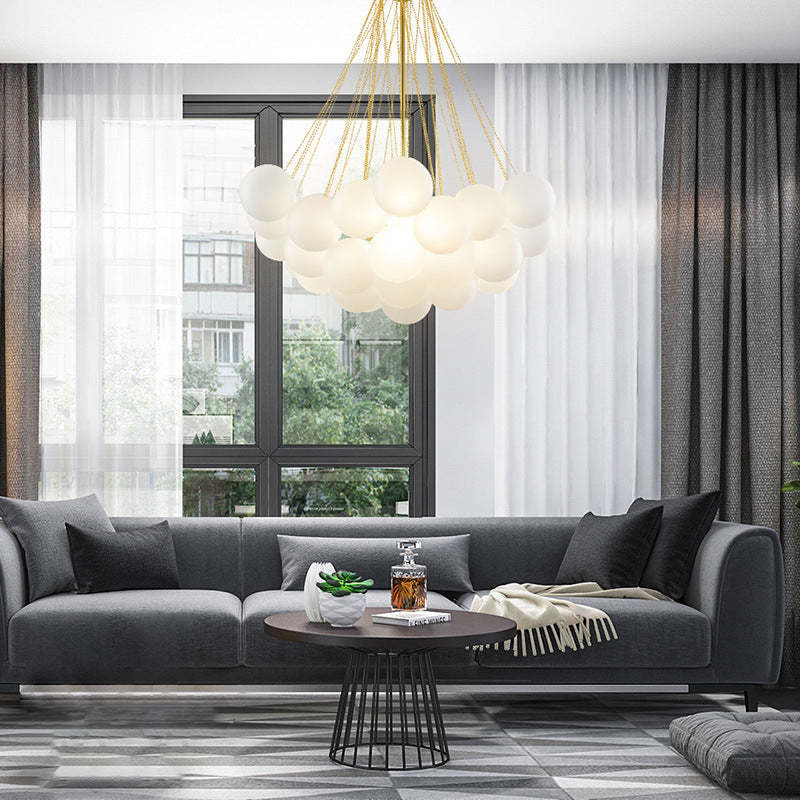 LumeSphere LED-Hängeleuchte in Schwarz und Gold | Lersk