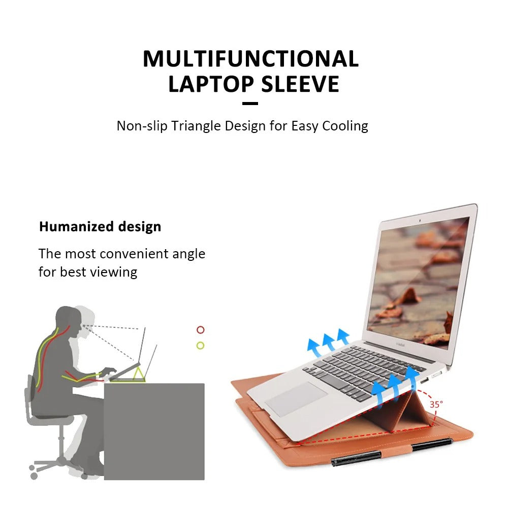 Kirev 4v1 obal na notebook s tenkým ochranným stojánkem | Lersk