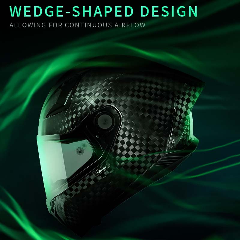 Carbon Fiber Full Face Helmet Lightweight DOT ECE Riders | Lersk