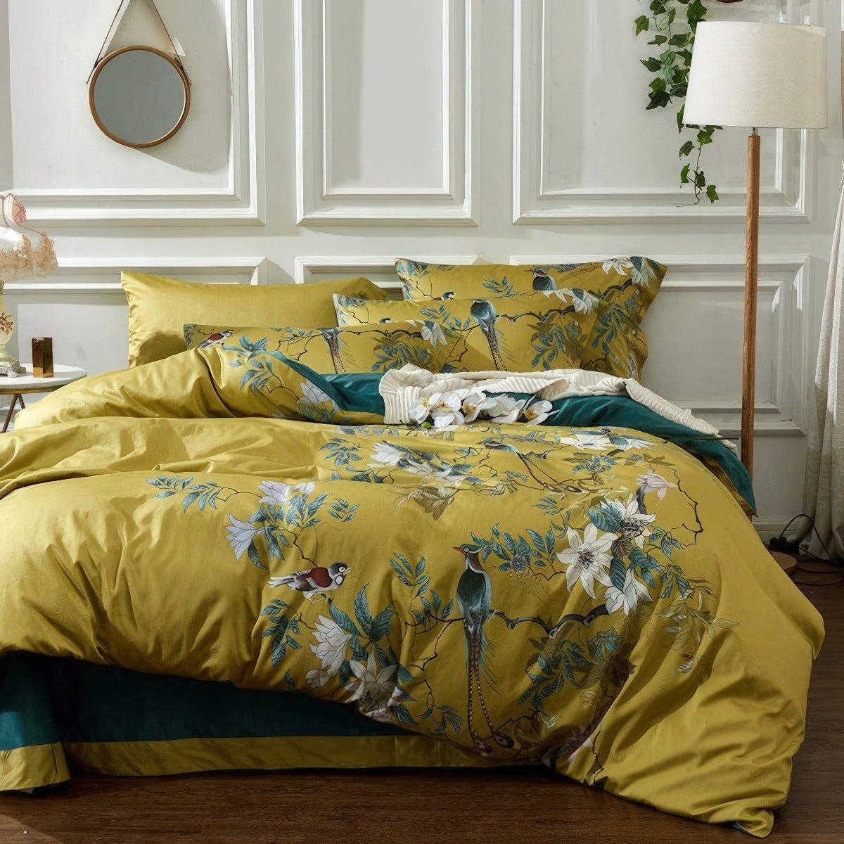 Nexa Home Egyptian Cotton Bedding Set | Yellow Print | Lersk