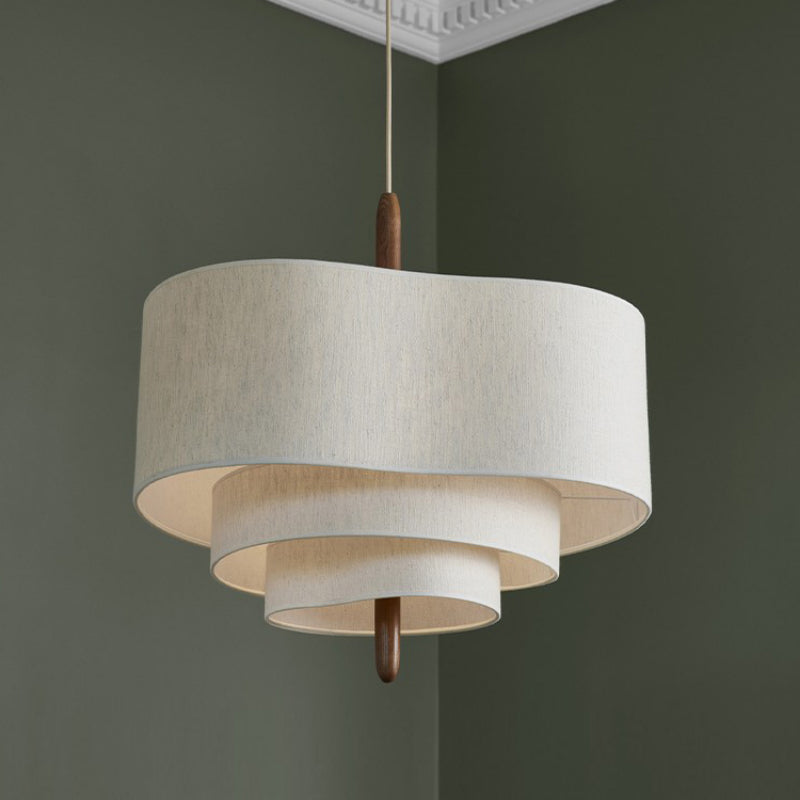 LuminaWeave Fabric Chandelier for Warm Cozy and Elegant Ambience | Lersk