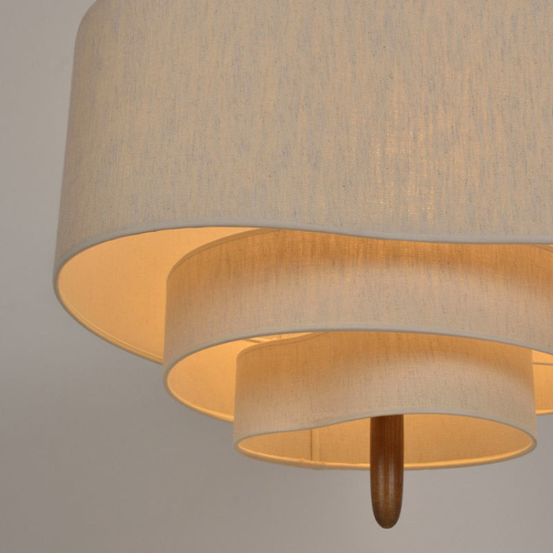 LuminaWeave Fabric Chandelier for Warm Cozy and Elegant Ambience | Lersk
