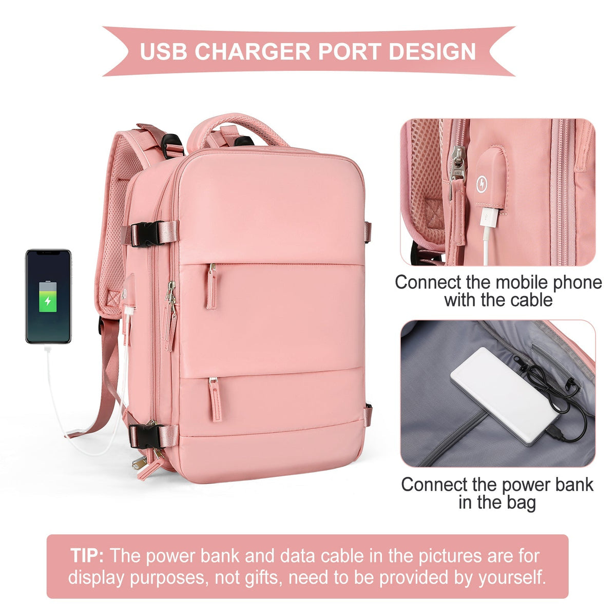 Solara Glide Smart Expandable Travel Backpack Unisex