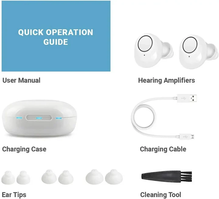 Sluchadla s ovládáním přes aplikaci pro připojení ke smartphonu, hands-free použití a každodenní pohodlí | Lersk