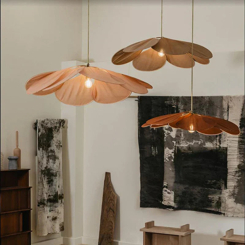 Aurora Bloom Petal Pendant Light with Elegant Floral Glow | Lersk