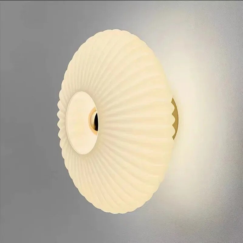 NimbusFlux Wall Lamps Glass Ripple Ambient Glow For Homes | Lersk