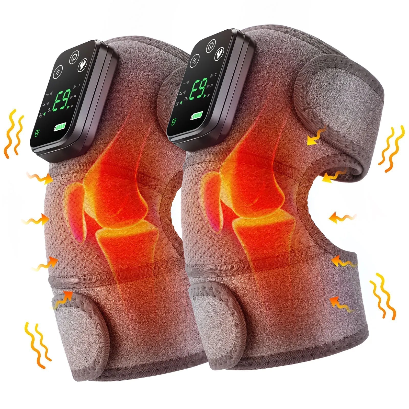 3 In 1 Electric Heating Vibration Knee Brace Pain Relief | Lersk