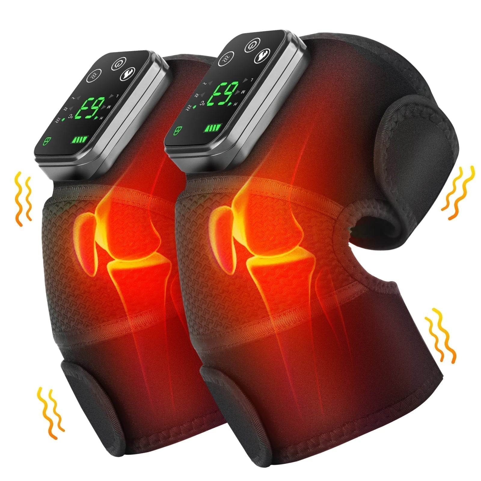 3 In 1 Electric Heating Vibration Knee Brace Pain Relief | Lersk