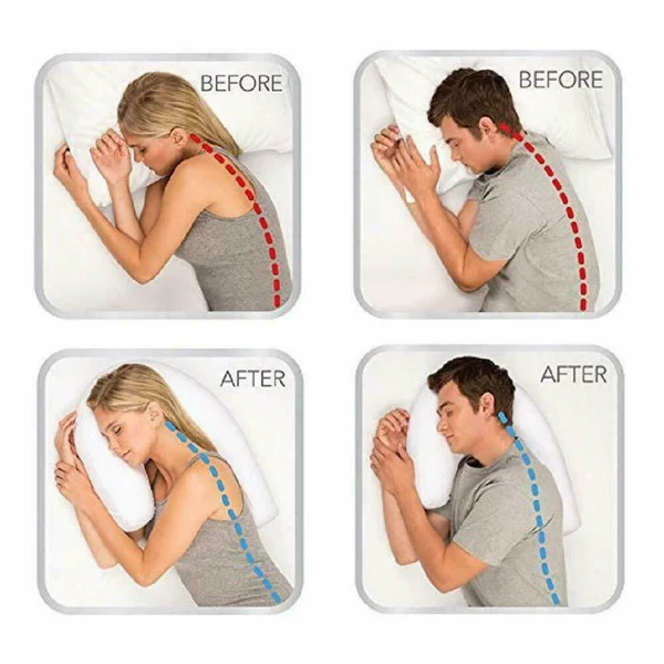 Side Sleeper Pillow With Ear Hole For Sleepers Who Prefer A Side Position And Ear Comfort | Lersk