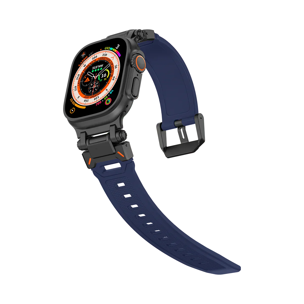 Meron Titanium-Head Silicone Band for Apple Watch | Lersk