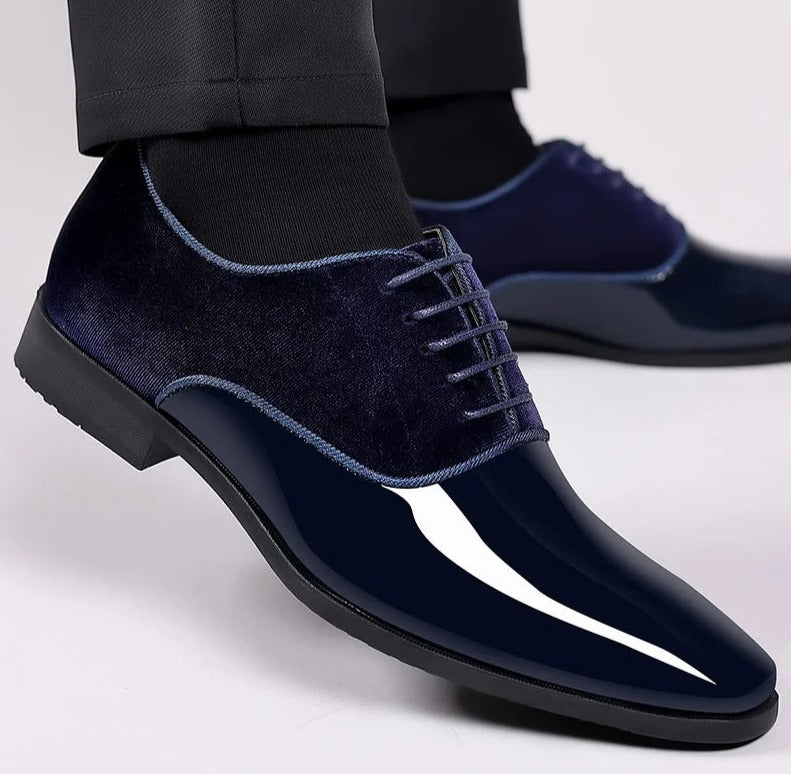 AureaStride Men's Patent Leather Dress Shoes for Weddings | Lersk