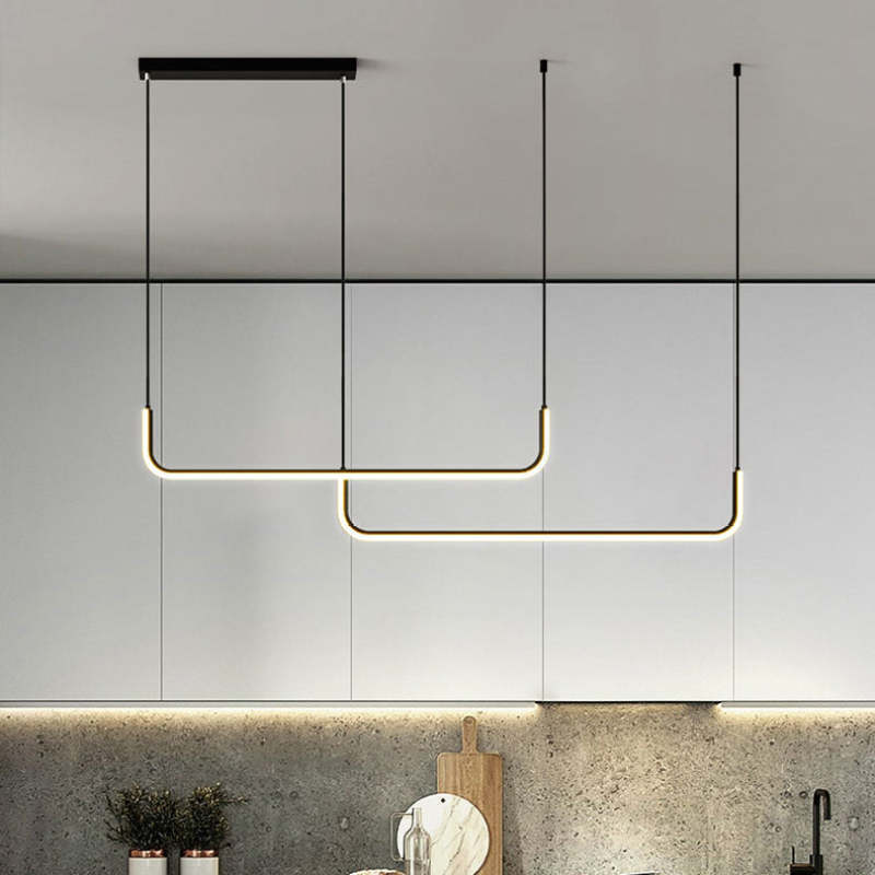EdgeGlow | Moderne LED pendel i metal og silikone | Lersk