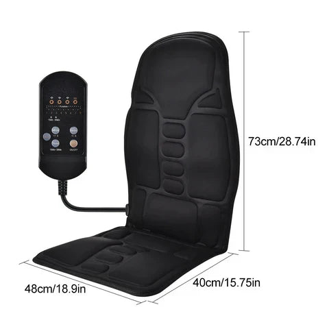 LumaRelief Elite Massage Seat Cushion With Eight Motors And Heated Back | Lersk
