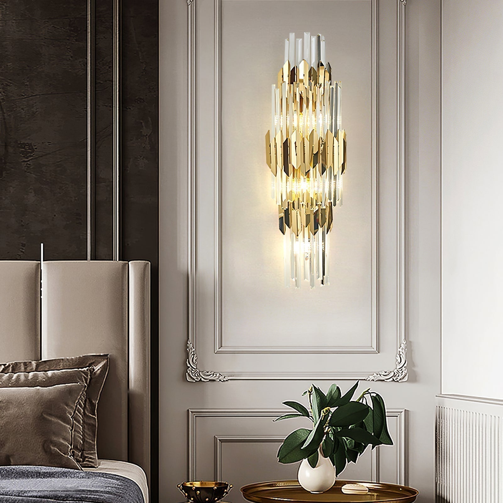 Aurelia Trójwarstwowa Lampa Ścienna z Rozproszonym Światłem Atmosferycznym | Lersk