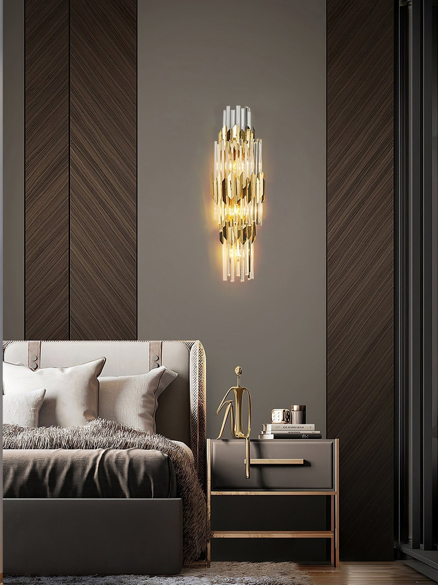 Aurelia Trójwarstwowa Lampa Ścienna z Rozproszonym Światłem Atmosferycznym | Lersk