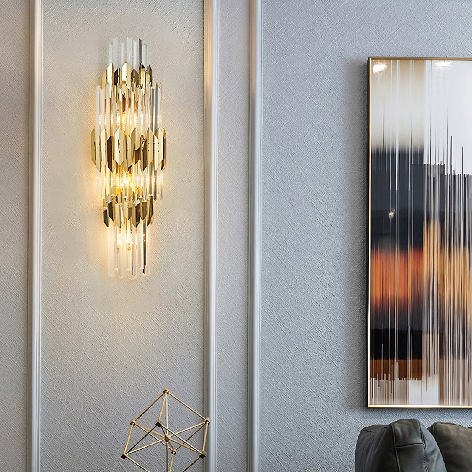 Aurelia Trójwarstwowa Lampa Ścienna z Rozproszonym Światłem Atmosferycznym | Lersk