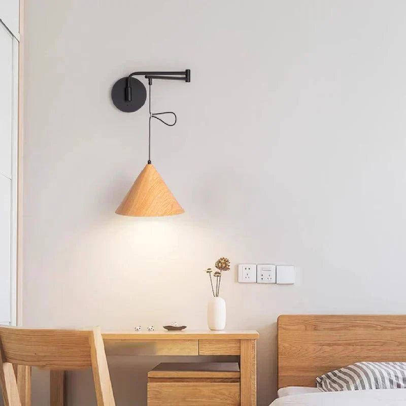 Candeeiro de Parede Aeron com Braço Oscilante e Luz de Leitura Ajustável | Lersk