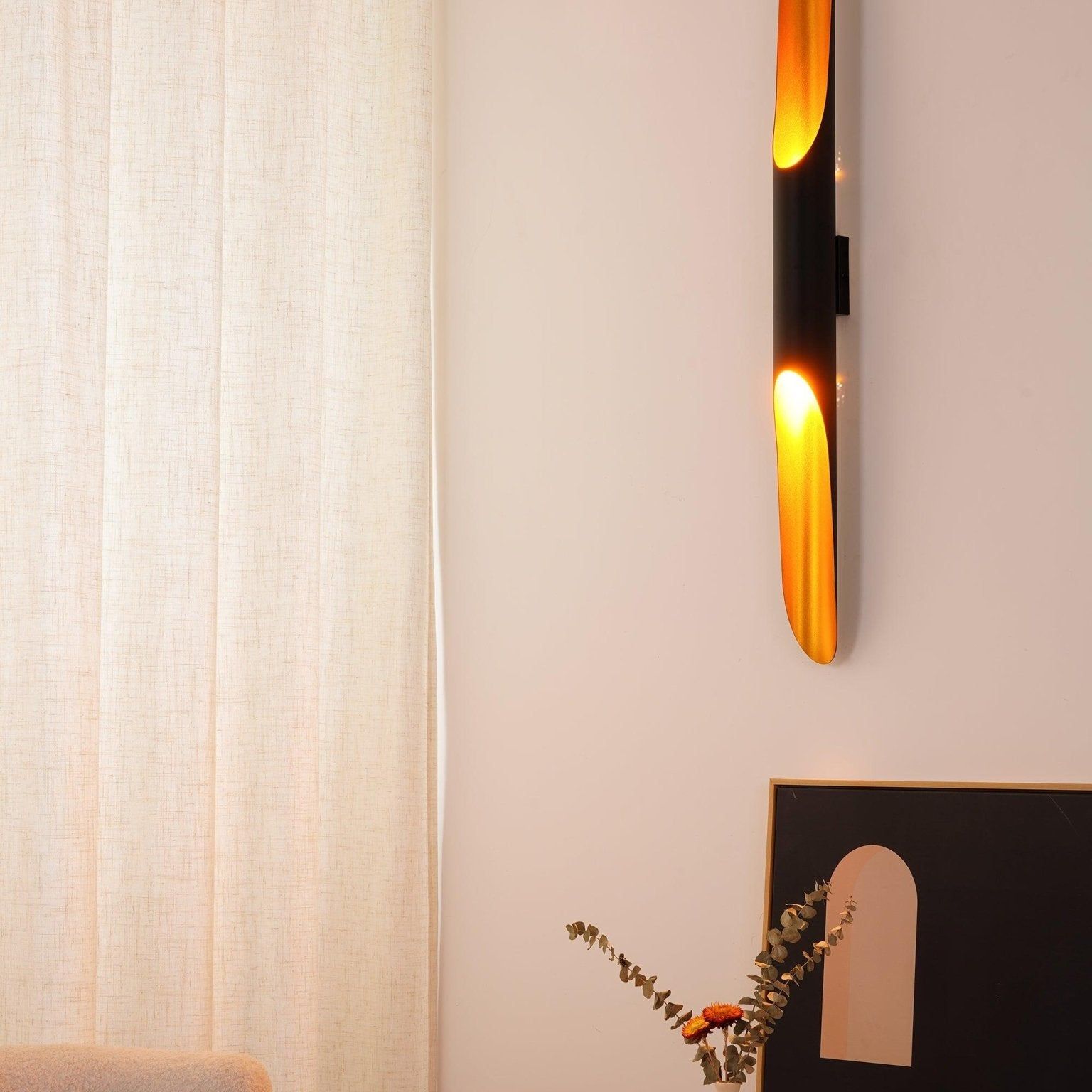 NovaCrest Cylindrical Wall Light with Brushed Metal | Lersk