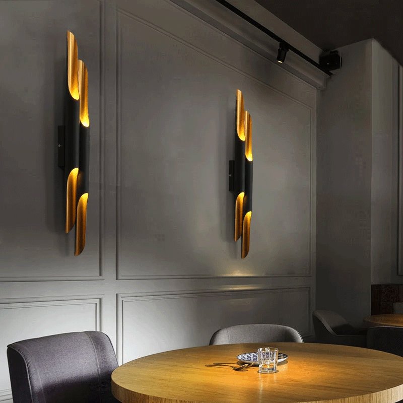 NovaCrest Cylindrical Wall Light with Brushed Metal | Lersk