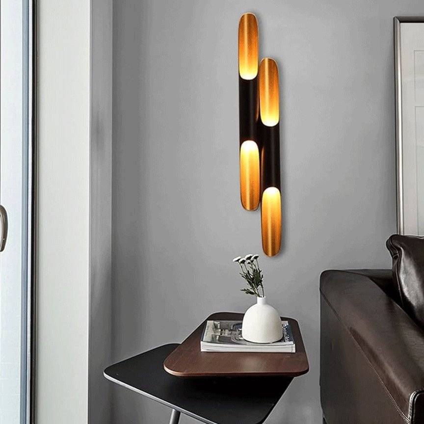 NovaCrest Cylindrical Wall Light with Brushed Metal | Lersk