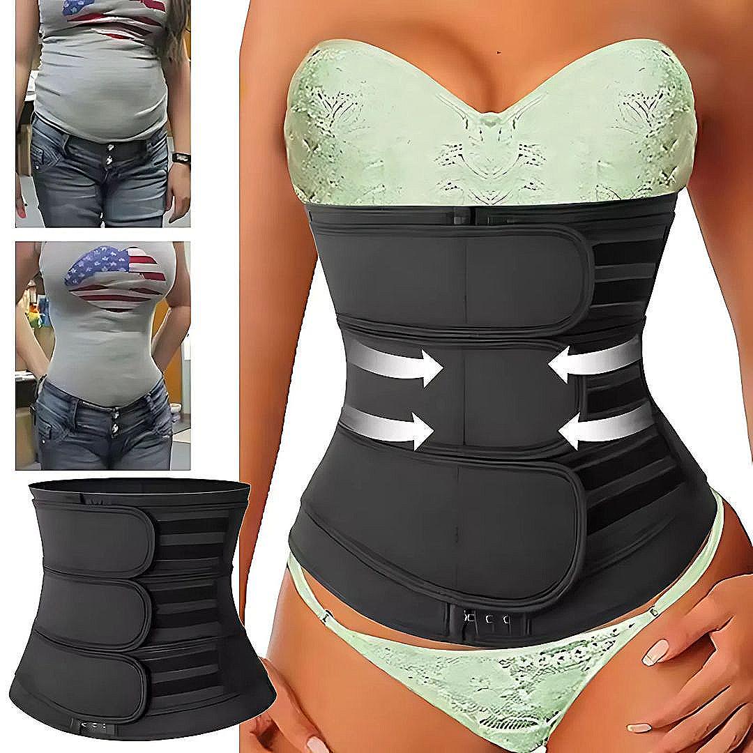 ThermoCore Waist Trainer Belt With Triple Compression Breathable Neoprene Fit Post-Workout And Postpartum Use | Lersk