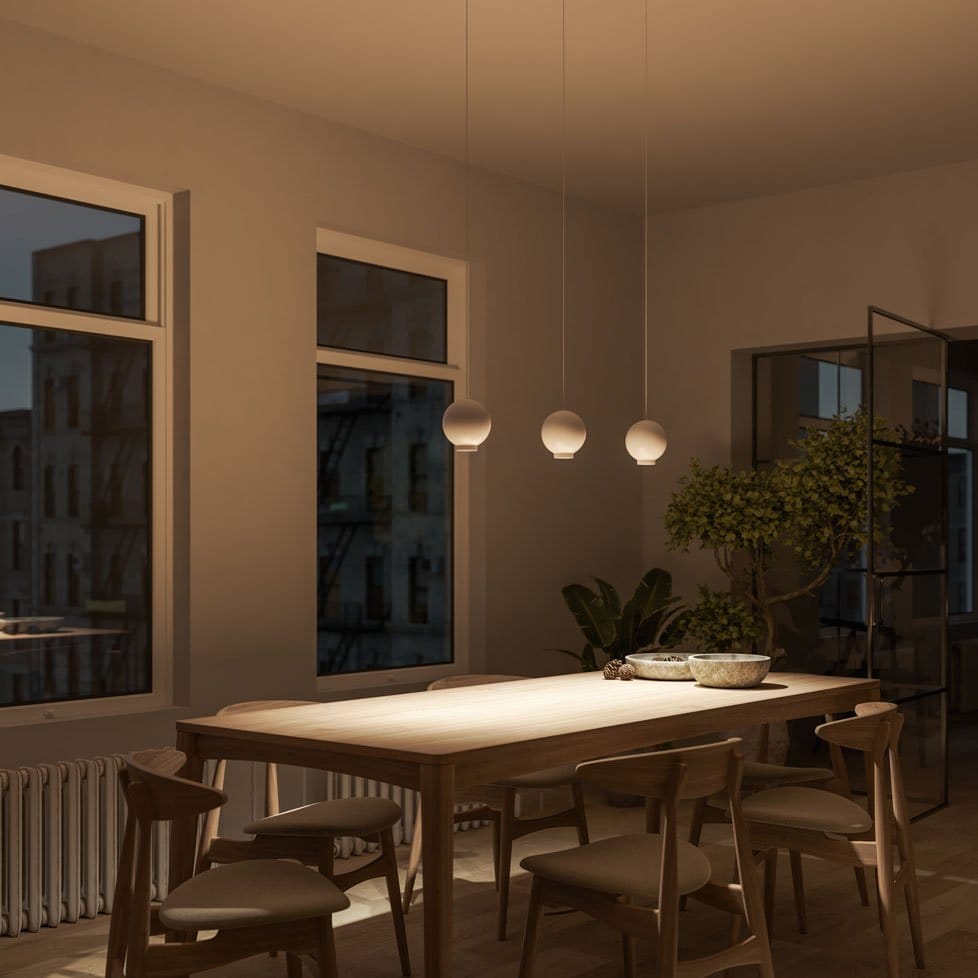 Candeeiro de Pendurar OrbiGlow com LED Quente e Cabo Ajustável | Lersk
