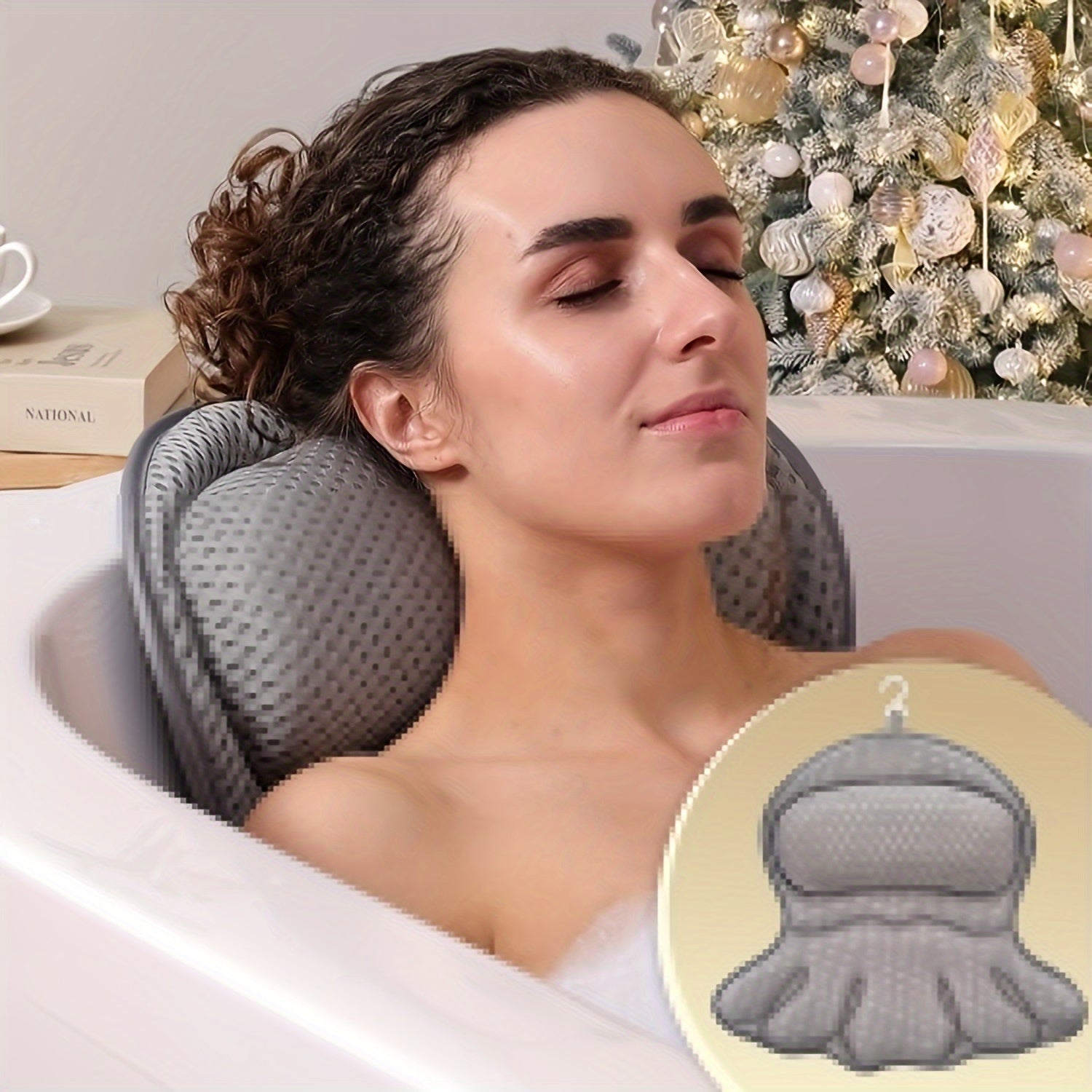 Ergonomisches Badkissen aus Netzgewebe | Lersk