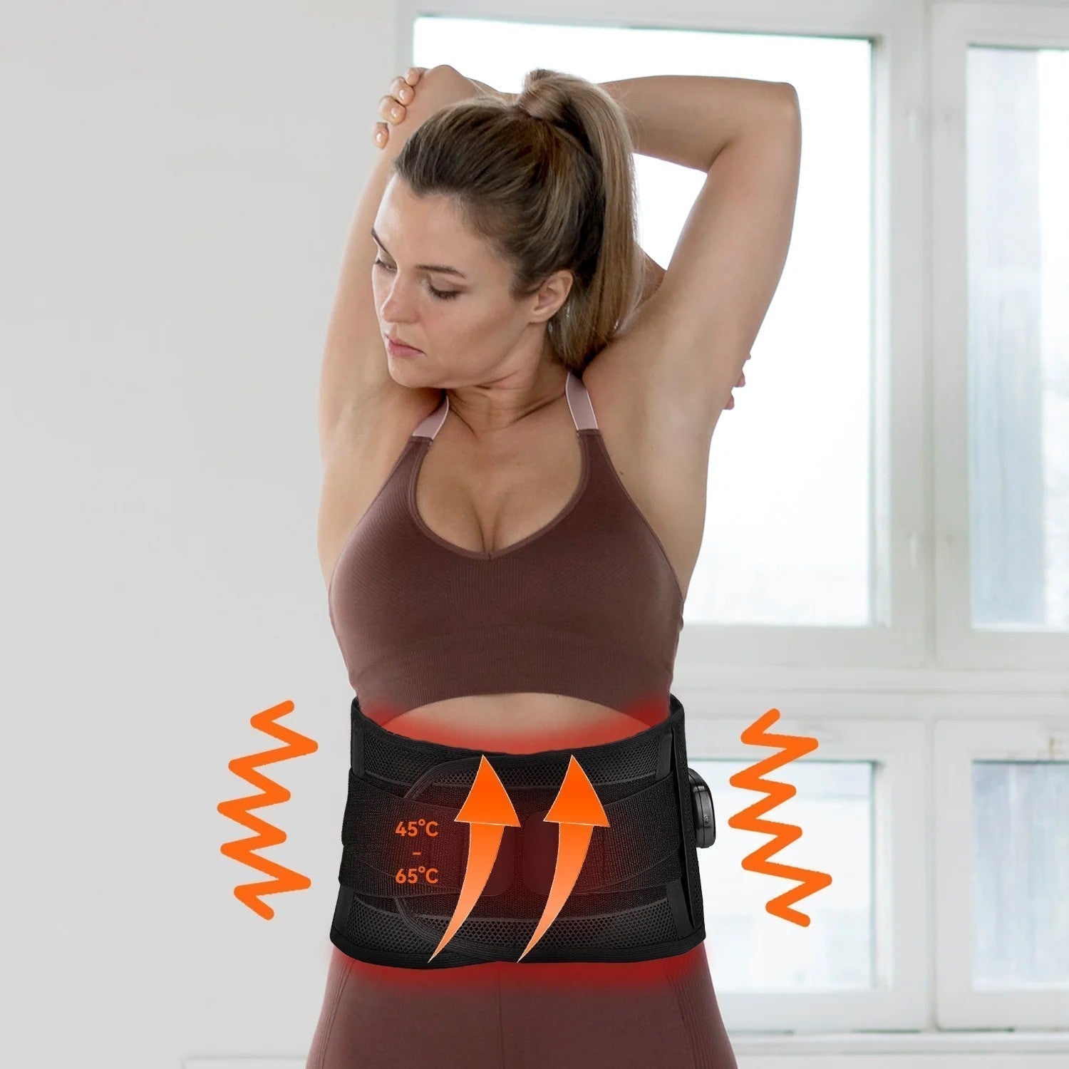 NovaPulse 630nm Red Light Waist Belt With Heat and Vibration | Lersk