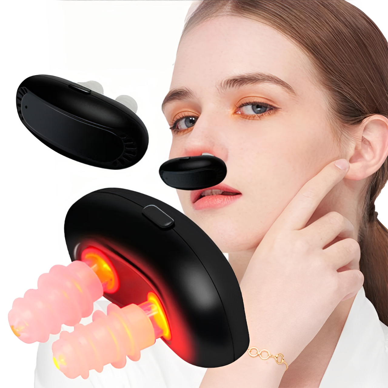 NoseGlow 660nm červená světelná terapie pro alergickou rýmu | Lersk