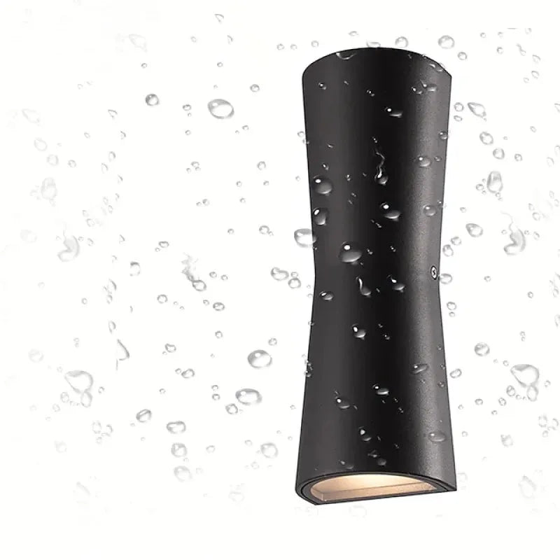 Asteri Minimal Outdoor Wall Light Black And White Waterproof | Lersk