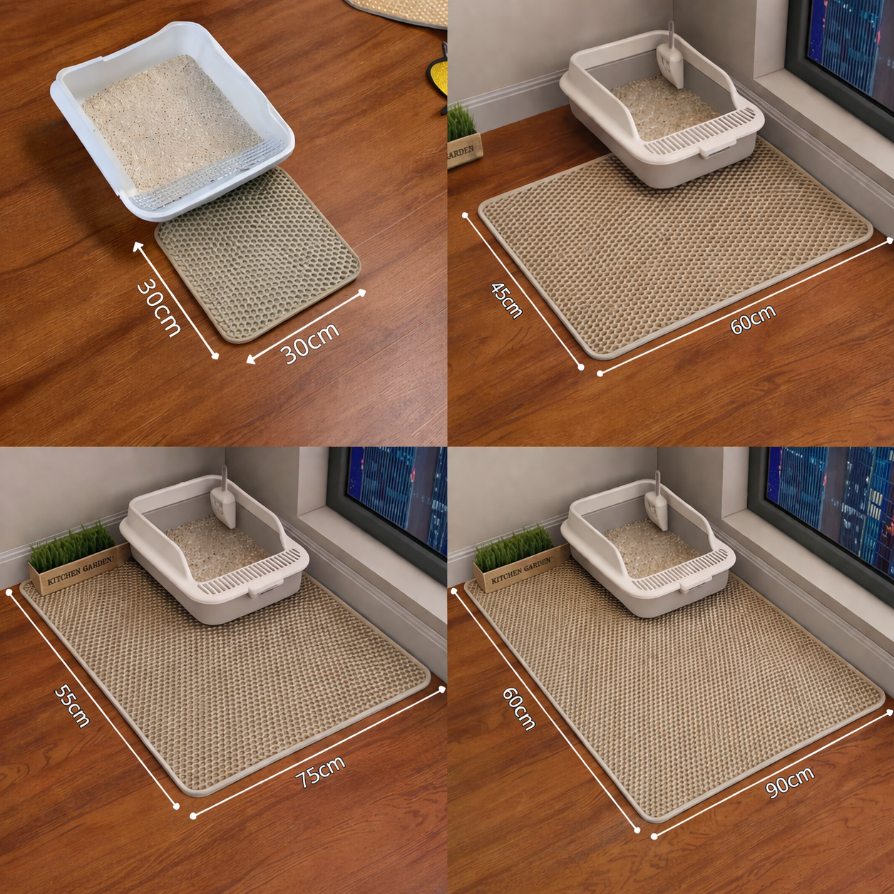 Ultra-Shield Double Layer Litter Mat — Heavy Duty Waterproof Pet Floor Protector | Lersk