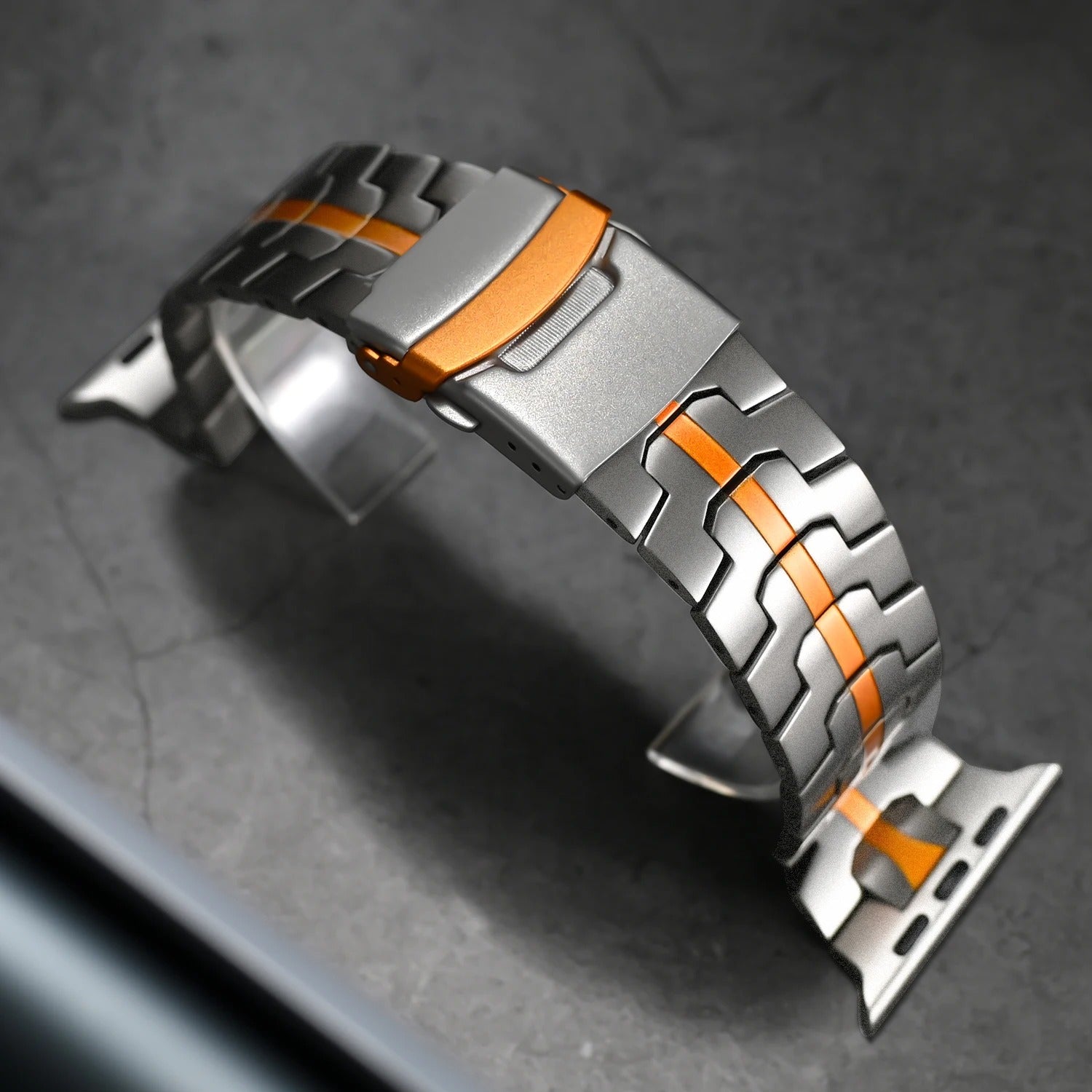 Veralis Titanium Apple Watch Band with Hypoallergenic Clasp | Lersk