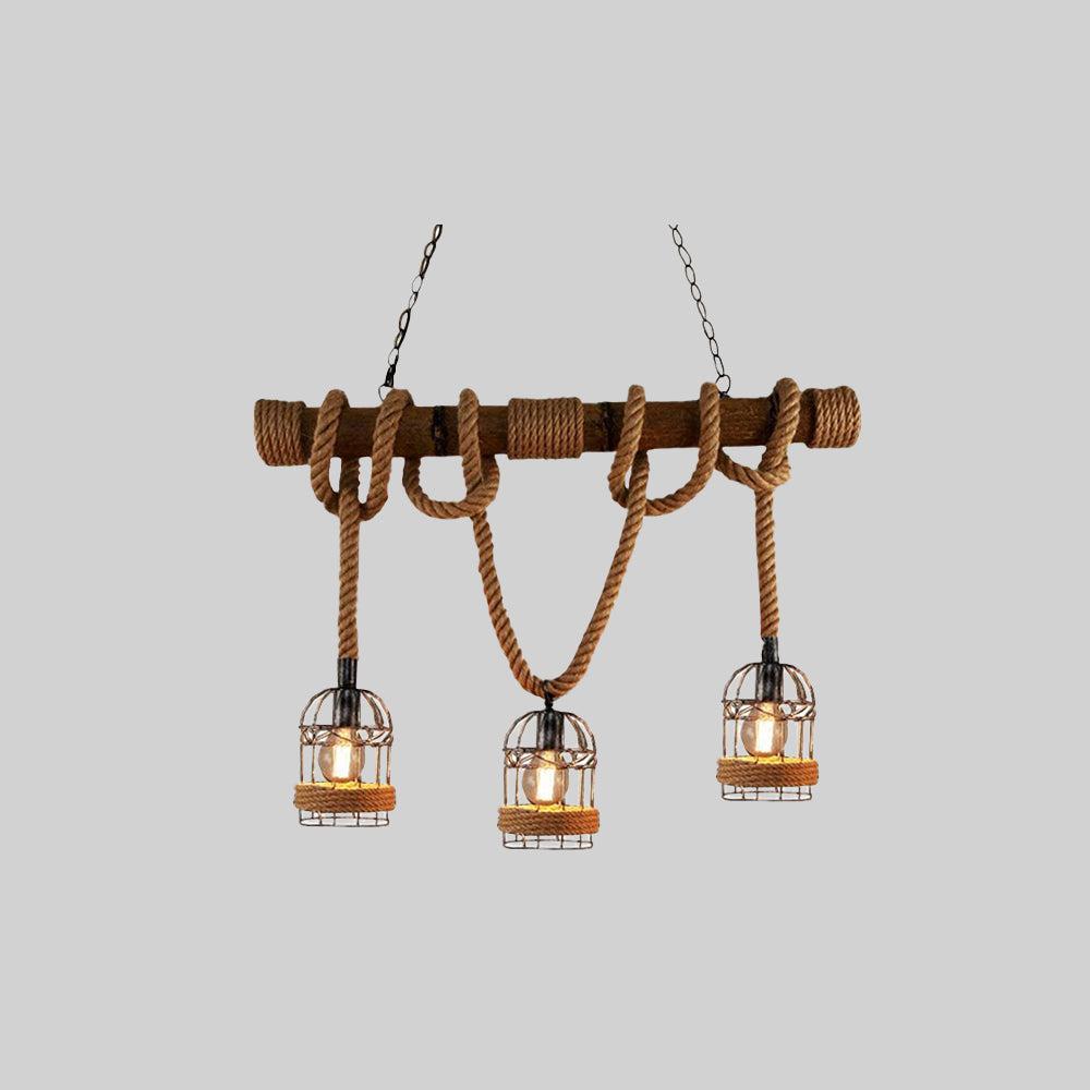 AstraLume Retro Metal and Wood Pendant Lamp for Living Rooms | Lersk