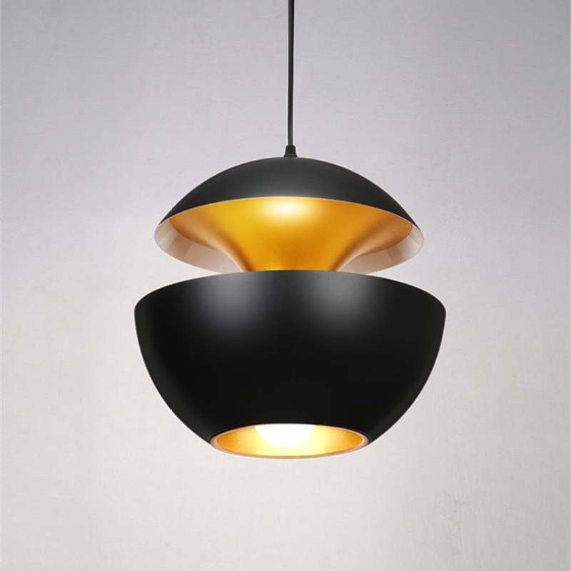 Lampada a sospensione LED Nazifa Modene Design senza tempo in bianco e nero per soggiorni | Lersk