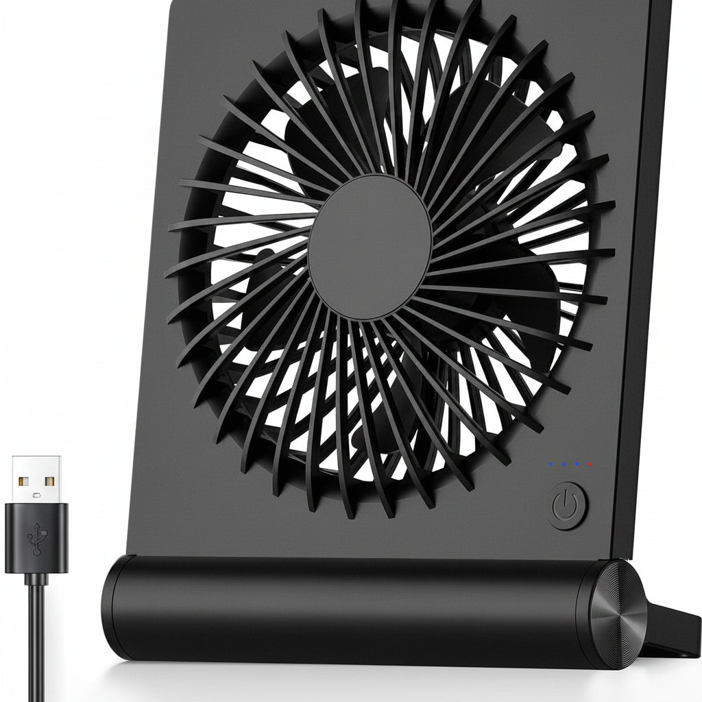 Přenosná chladicí krabička s ventilátorem USB, kompaktní skládací stolní klip | Lersk