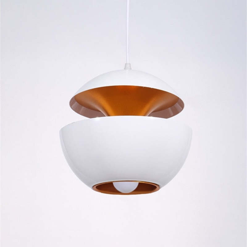 Lampada a sospensione LED Nazifa Modene Design senza tempo in bianco e nero per soggiorni | Lersk