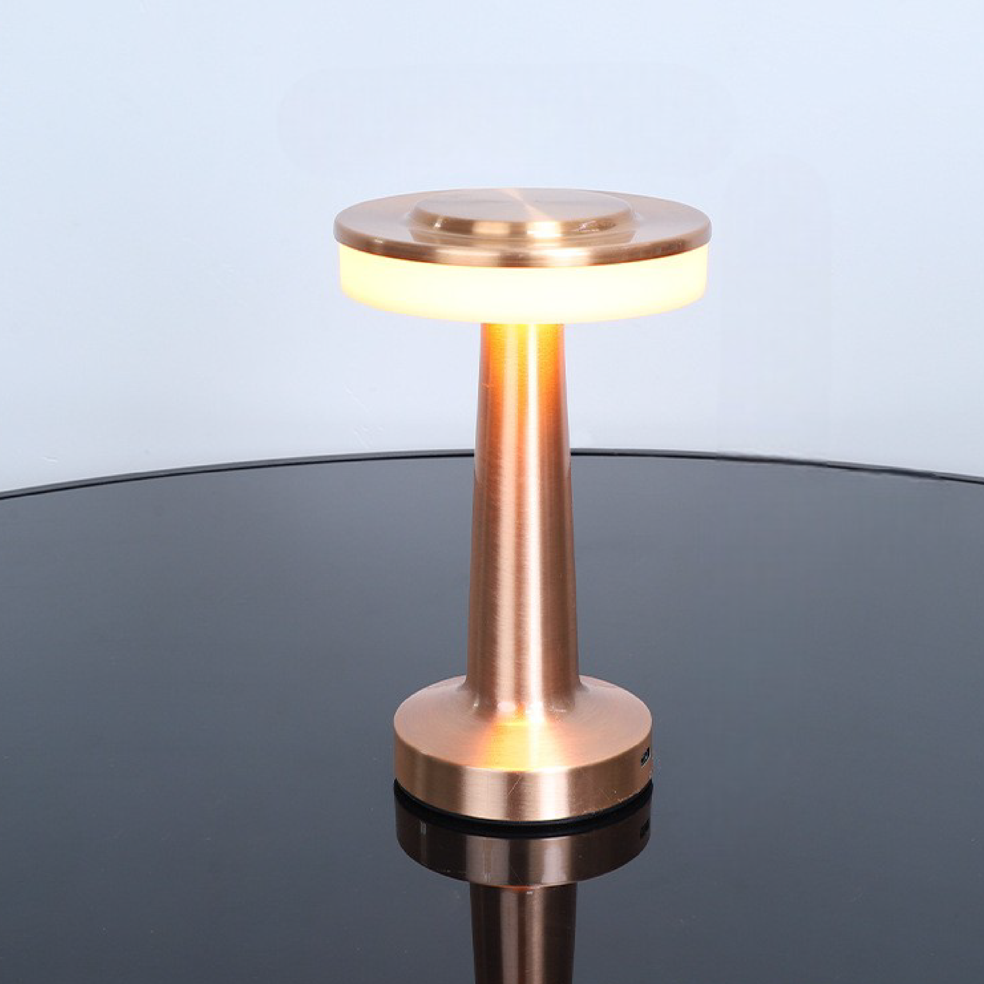 Moderne metal bordlampe, elegant dekorativ belysning | Lersk